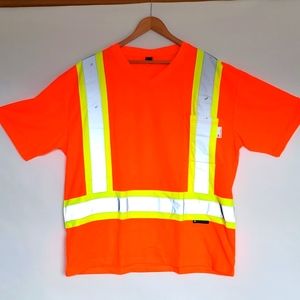 Forcefield Orange 3M Reflective T-shirt NWOT
